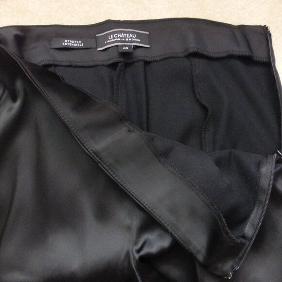 LE CHATEAU black satin dress pants - Picture 12 of 14